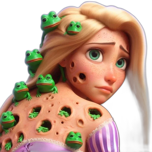 dress, face, crown, creature transparent PNG cut-out