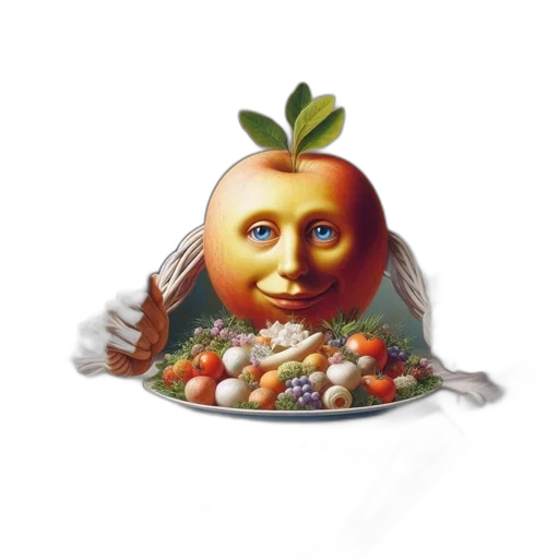 food, face, creature, robot transparent PNG cut-out