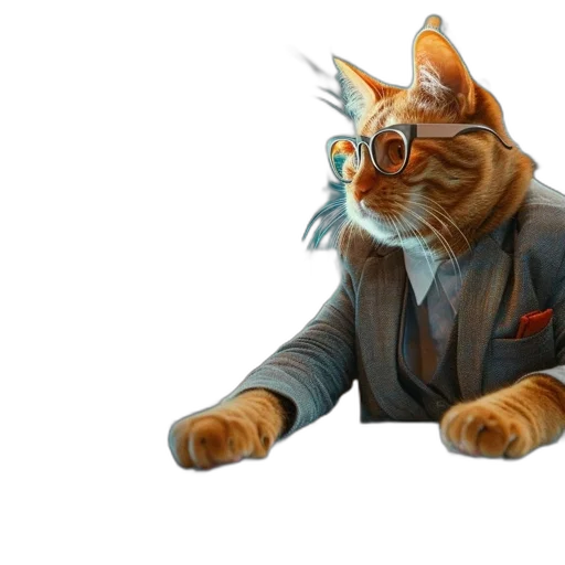 staff, animal, jacket, hat transparent PNG cut-out