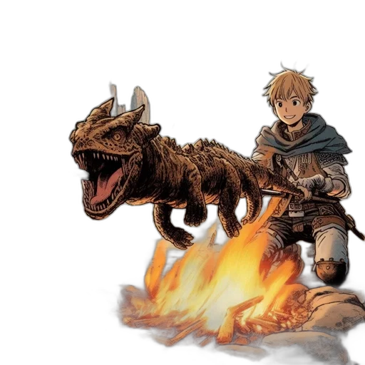 dragon, animal, creature, weapon transparent PNG cut-out