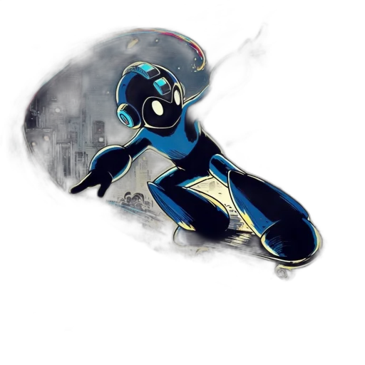 robot, concept art, comic book art, fantasy art transparent PNG cut-out