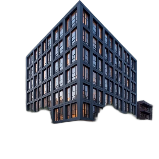 building, furniture, 3d render, concept art transparent PNG cut-out