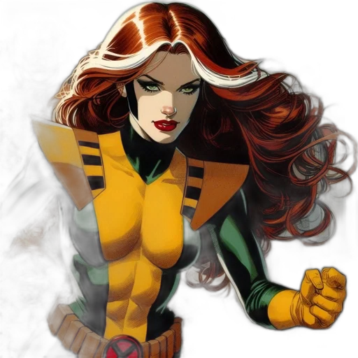 comic book art, concept art, fantasy art, golden transparent PNG cut-out