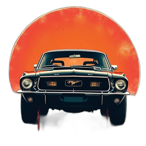 car, concept art, photorealistic, 1967 transparent PNG cut-out