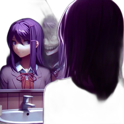 mask, hair, robot, face transparent PNG cut-out