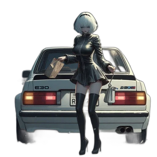 car, robot, dress, jacket transparent PNG cut-out