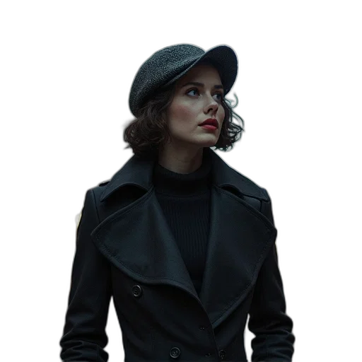 hat, jacket, staff, umbrella transparent PNG cut-out