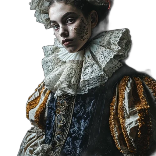 face, mask, crown, jacket transparent PNG cut-out