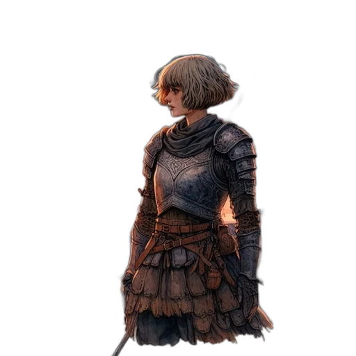 dress, staff, sword, jacket transparent PNG cut-out