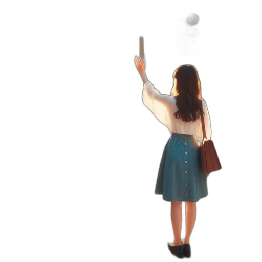 umbrella, dress, staff, weapon transparent PNG cut-out
