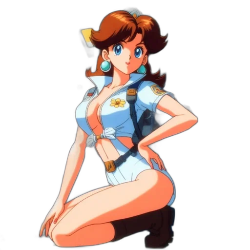 dress, staff, anime, concept art transparent PNG cut-out