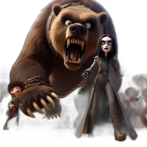 creature, concept art, fantasy art, 3d render transparent PNG cut-out