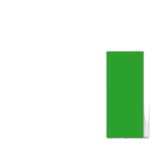 green, bar, chart, titled transparent PNG cut-out