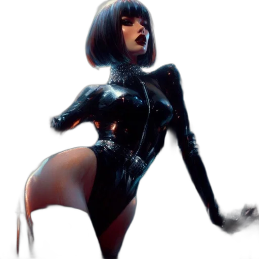 comic book art, concept art, fantasy art, cyberpunk transparent PNG cut-out