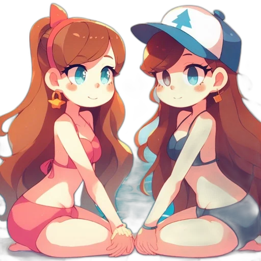 hat, dress, anime, pixel art transparent PNG cut-out