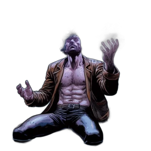 jacket, comic book art, concept art, cyberpunk transparent PNG cut-out