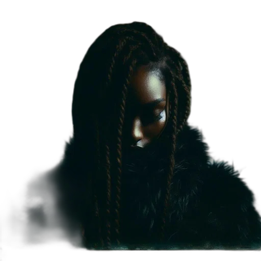 hair, mask, face, creature transparent PNG cut-out