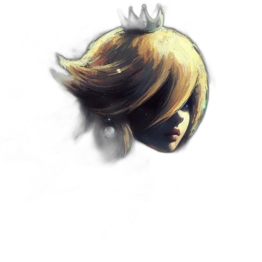 crown, hair, face, mask transparent PNG cut-out