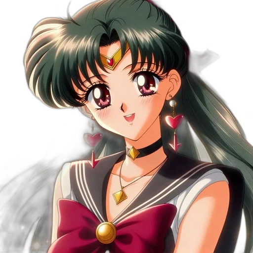 jewelry, anime, vaporwave, photorealistic transparent PNG cut-out