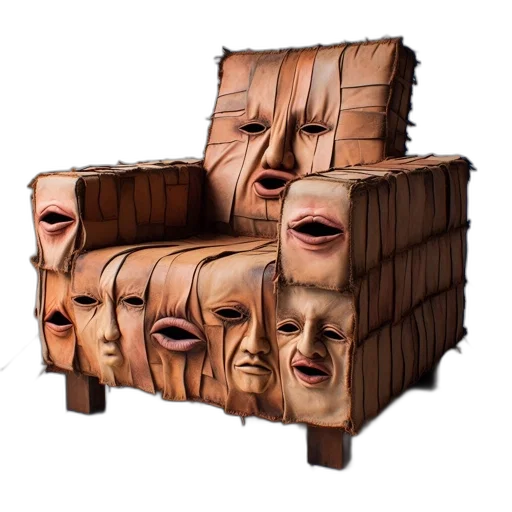 furniture, face, mask, crown transparent PNG cut-out