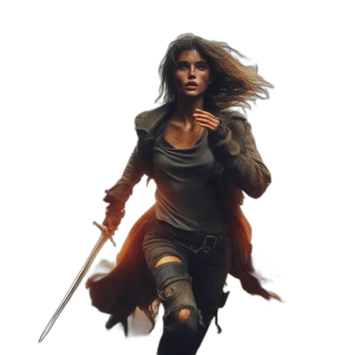 sword, concept art, fantasy art, comic book art transparent PNG cut-out