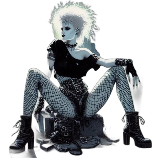 cyberpunk, concept art, fantasy art, photorealistic transparent PNG cut-out