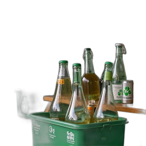 bottle, furniture, 3d render, photorealistic transparent PNG cut-out