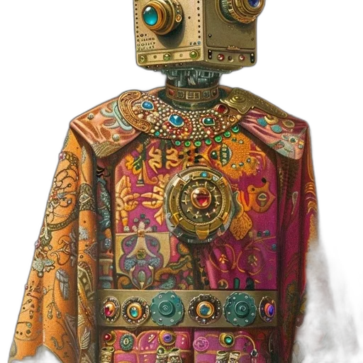 robot, jacket, mask, dress transparent PNG cut-out
