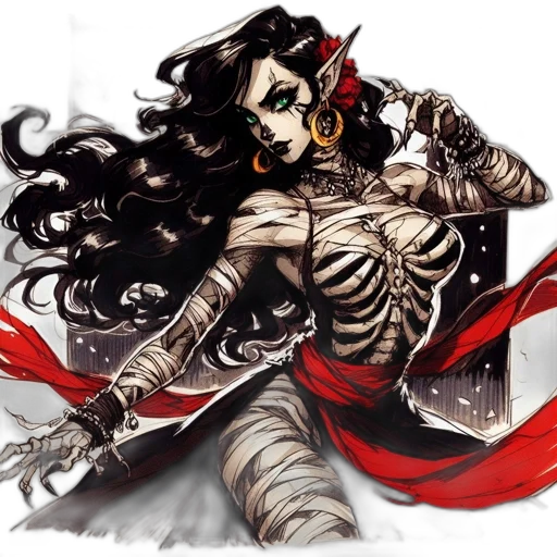 fantasy art, comic book art, concept art, pixel art transparent PNG cut-out