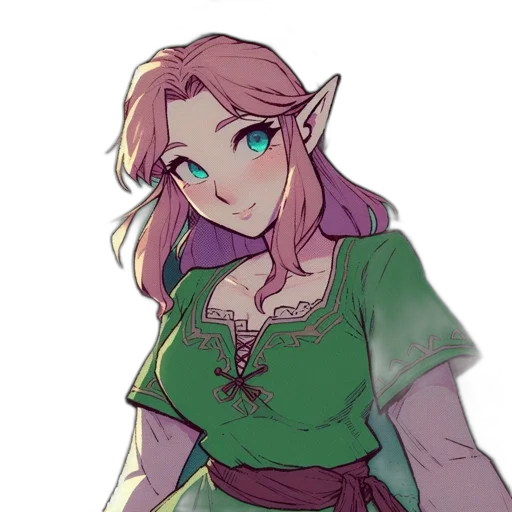 dress, dragon, staff, fantasy art transparent PNG cut-out