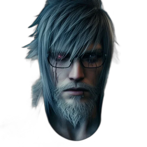 face, mask, hair, creature transparent PNG cut-out