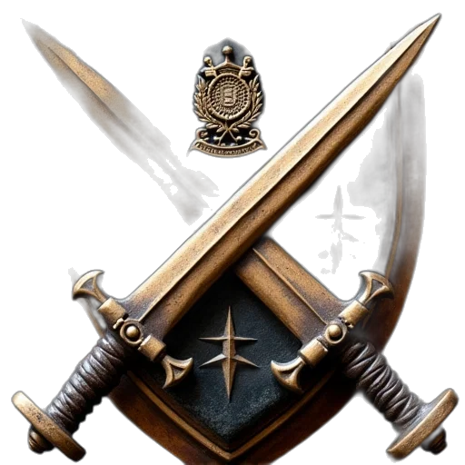 sword, staff, weapon, crown transparent PNG cut-out