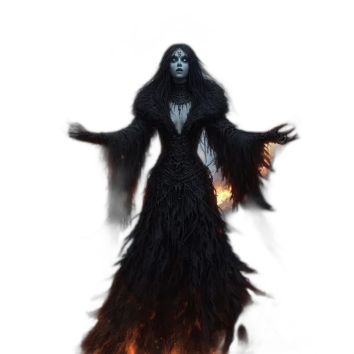 dress, creature, concept art, fantasy art transparent PNG cut-out