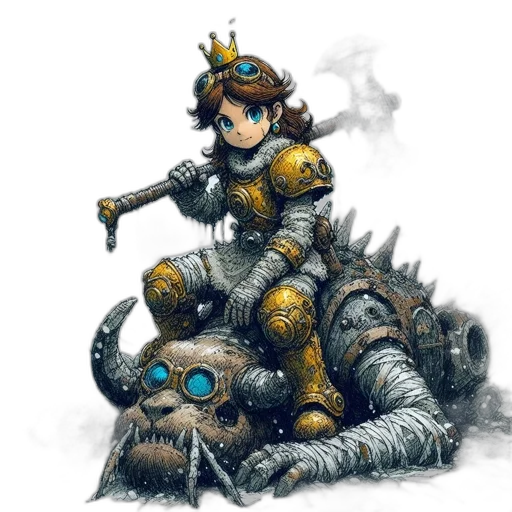crown, weapon, robot, sword transparent PNG cut-out