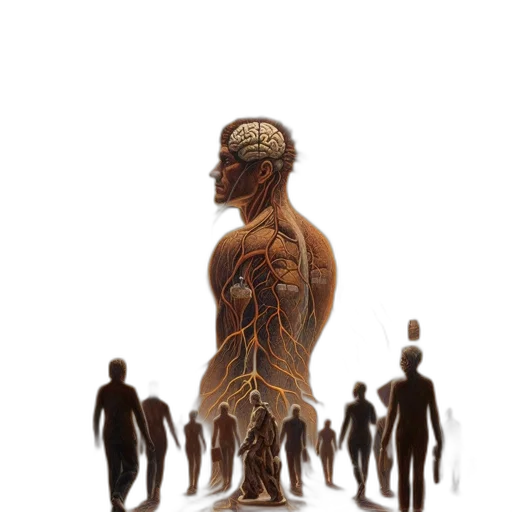 robot, concept art, 3d render, pixel art transparent PNG cut-out