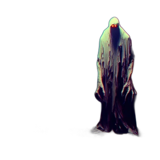 creature, dress, hair, mask transparent PNG cut-out