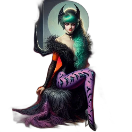 dress, creature, fantasy art, concept art transparent PNG cut-out