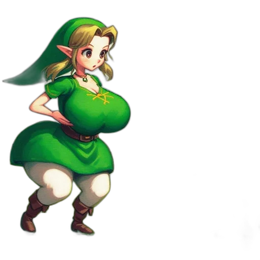 dress, staff, weapon, pixel art transparent PNG cut-out