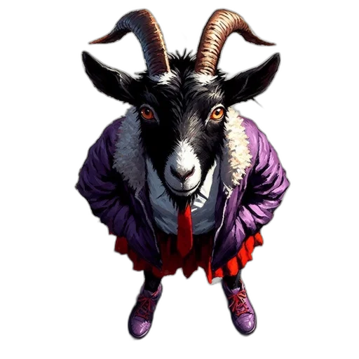 animal, jacket, staff, creature transparent PNG cut-out