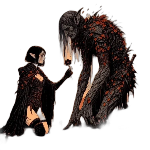 creature, concept art, comic book art, fantasy art transparent PNG cut-out