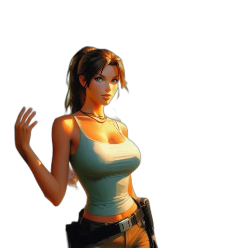 weapon, dress, staff, face transparent PNG cut-out