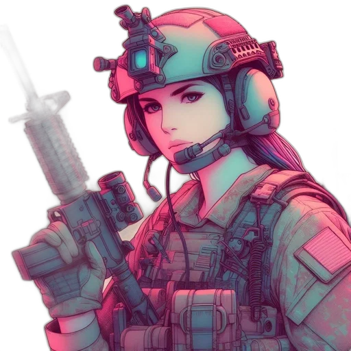 weapon, staff, robot, face transparent PNG cut-out