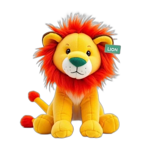 animal, 3d render, plush, toy transparent PNG cut-out