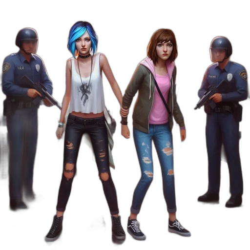 concept art, 3d render, comic book art, cyberpunk transparent PNG cut-out