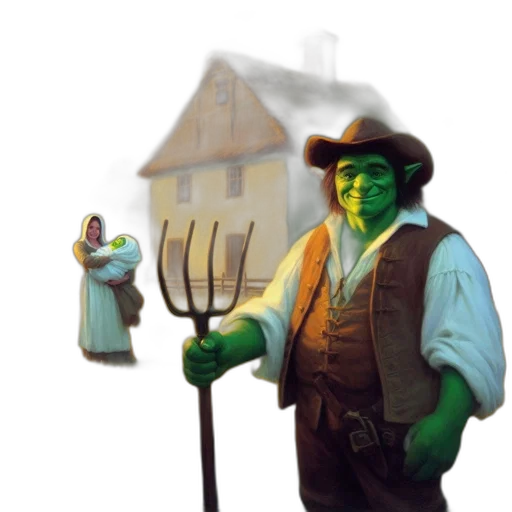 staff, weapon, robot, hat transparent PNG cut-out