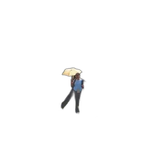 umbrella, hat, staff, jacket transparent PNG cut-out