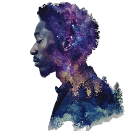 face, dragon, jacket, watercolor transparent PNG cut-out