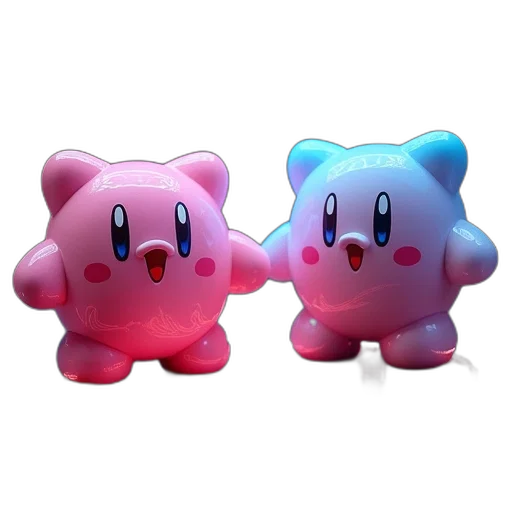 3d render, concept art, vaporwave, pixel art transparent PNG cut-out