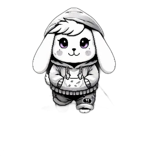 animal, jacket, hat, creature transparent PNG cut-out