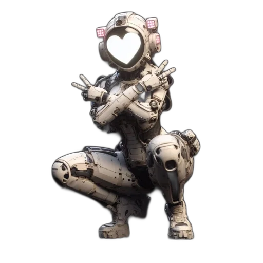 robot, weapon, staff, animal transparent PNG cut-out